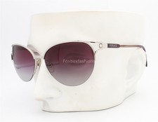Versace MOD 2123-B 1000/8H Semi Rimless Sunglasses Silver Violet Havana No Case