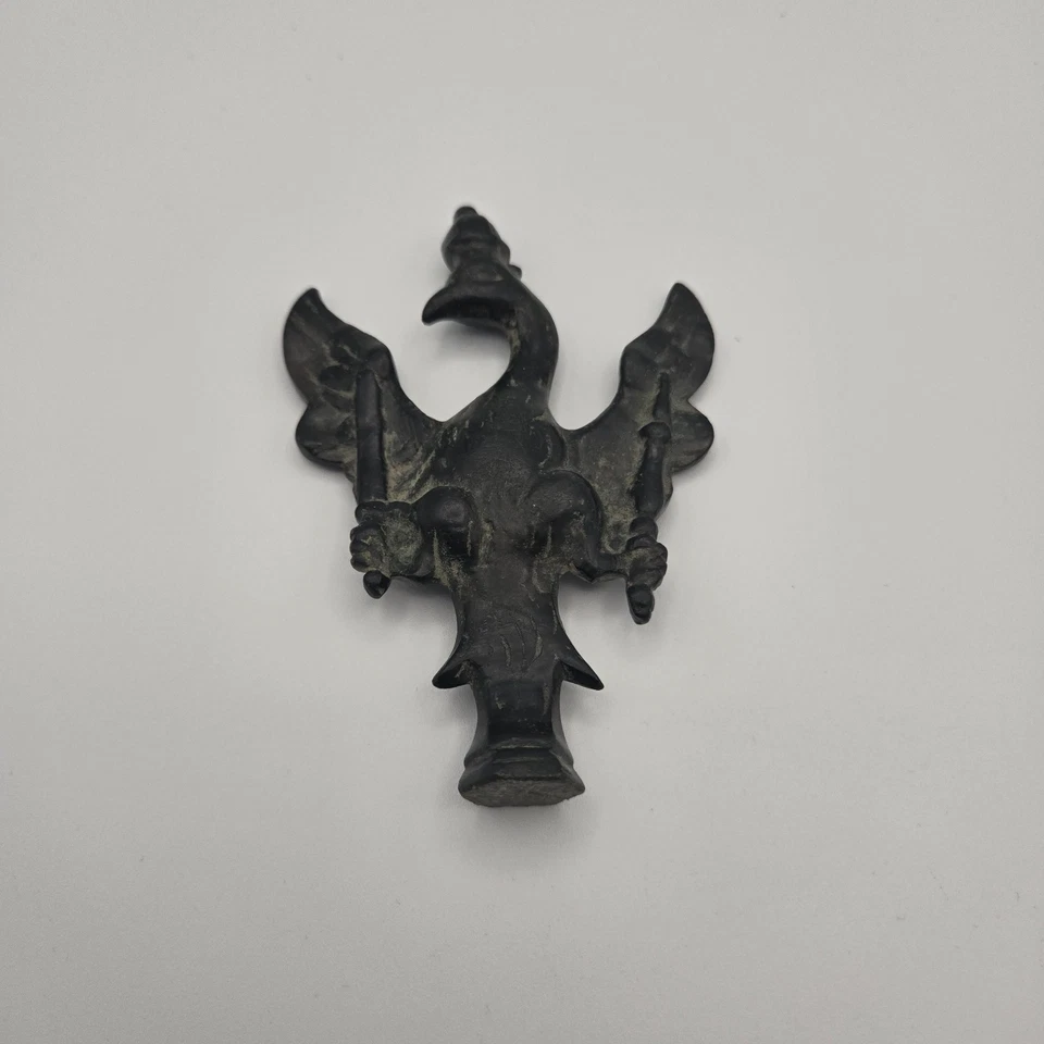 Original Antiguo Bronce Águila de los Habsburgo Acabado Schönbrunn Austria Heráldica Foto 3 de 4