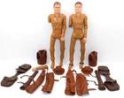 2 - Marx Johnny West Figures to restore played w/ condition w/ accessories #172