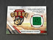 2017 TOPPS PRO DEBUT MINOR ALTOONA CURVE FRAGMENTS THE FARM MASCOT UNIFORM RELIC