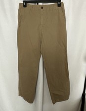 Eddie Bauer Mens Chino Pants Straight Tan 33x32 5134