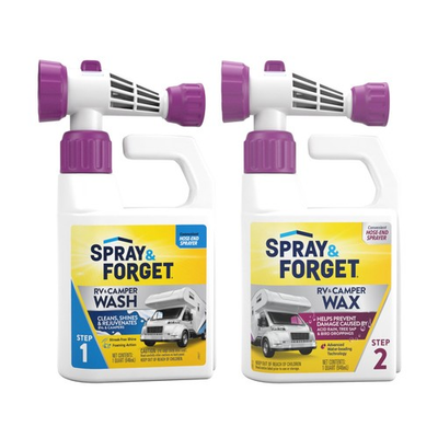 #ad Spray amp; Forget RV amp; Camper Wash and Wax Combo Includes RV amp; Camper Wash 1 Quart $56.19