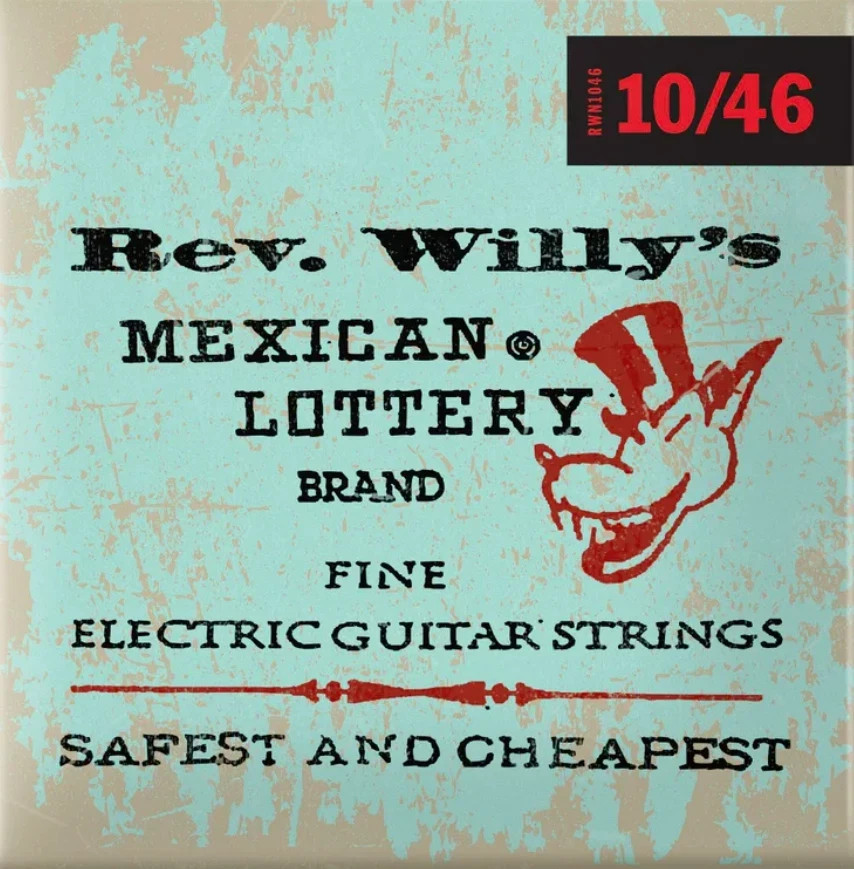 Dunlop RWN1046 Rev Willy's Mexican Lottery Brand Electric strings 10-46