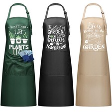 3 Pcs Funny Garden Aprons for Women with Pockets, Gardening Gifts