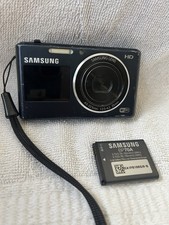 Samsung Digital Camera DualView DV150F 16.2MP blue Parts Or Repair Broke Door