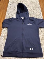 Penn State Stitched Logo Blue Full Zip Hoodie Men  s Size Medium Under Armour UEC