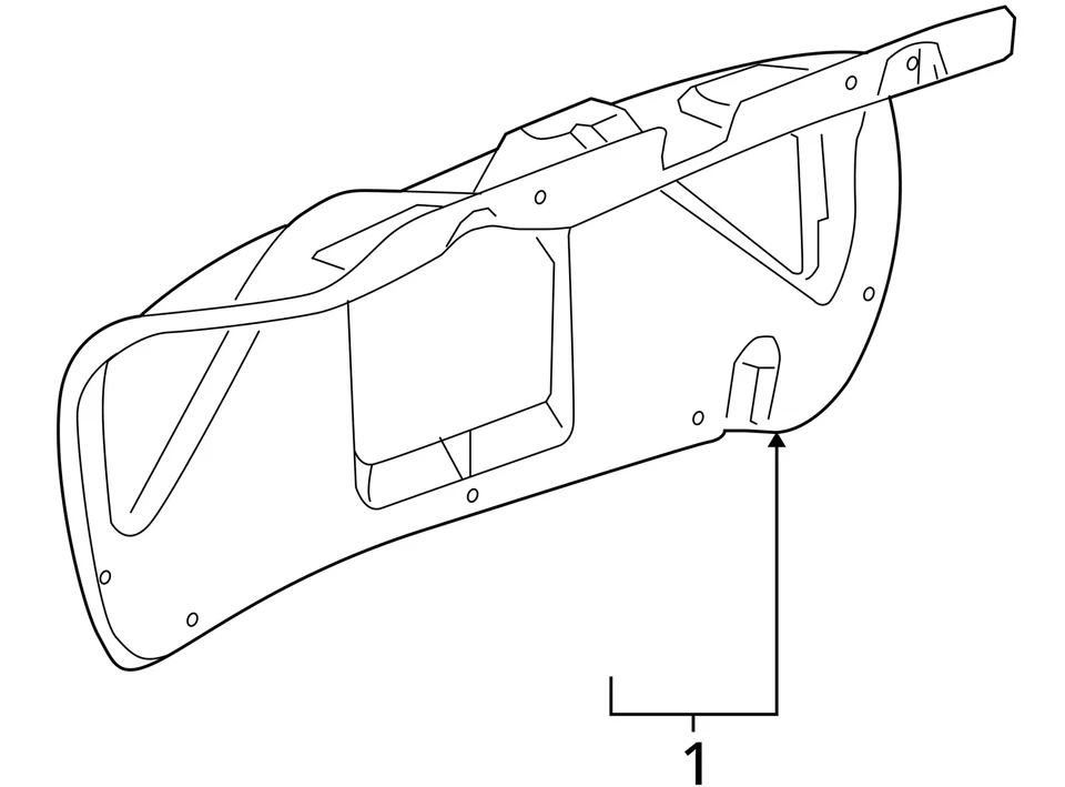 SE ADAPTA A BUICK LACROSSE 2005-2007 MOLDURA ASM R/CMPT TAPA INR PN 15814053 - NUEVO OEM Foto 3 de 3