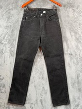 Levis 505 Vintage Orange Tab Jeans Mens 30x32 fits 28x32 Straight Black USA 90s