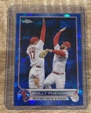 2022 Topps Chrome Update Sapphire Philly Phenoms Harper/Hoskins