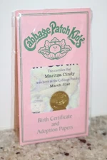 Cabbage Patch Kids- Modern Girl Birth Certificate ~ Maritza Cindy 3/31