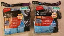 Hanes Men's XL Boxer Shorts Underwear 4 PAIRS Tagless BLUEBoxers #42825