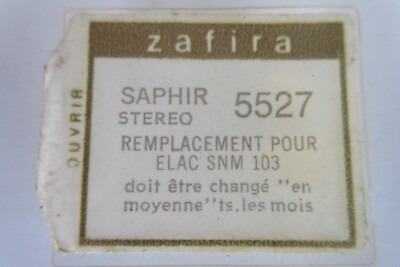 Zafira 5527 Elac SNM 103 Diamond Stylus, unopened  