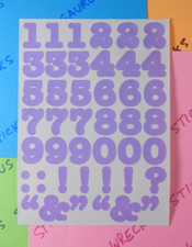Creative Memories Light Purple Numbers Stickers Page
