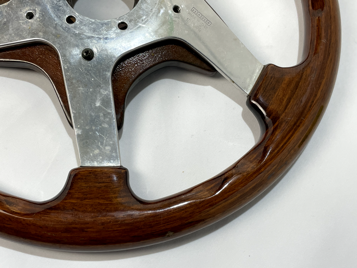 1986年代　希少　MOMO　ウッド Rare MOMO Wood Steering Wheel ETRA PAD 80s-90s From JAPAN | eBay