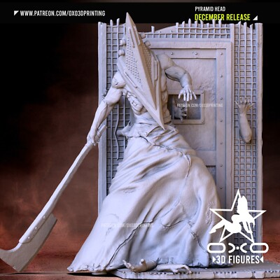 Pyramid Head - Silent Hill, Maßstab 1:10, 3D Druck - Resin Figur