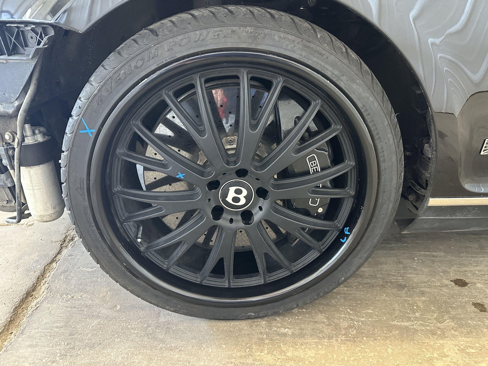 07 BENTLEY CONTINENTAL DRIVER LEFT FRONT SIDE FENDER BELUGA BLACK L041