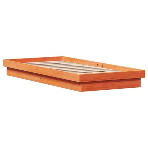 Massivholzbett LEDs Holzbett Bett Bettgestell Lattenrost Schlafzimmerbett - Bild 9 von 62
