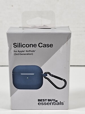 Best Buy essentials- Silicone Case for Apple AirPods (3rd Generation) - Blue