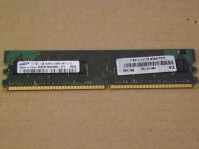 Samsung 1GB PC2-6400 800Mhz 8-chips CL6 UBF Non-ECC M378T2863QZS-CF7 for Desktop | eBay