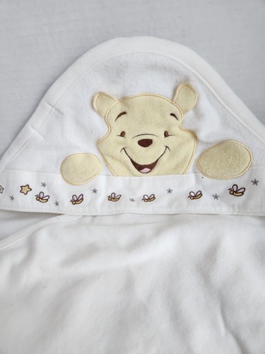 Vtg VHTF Disney Baby Winnie The Pooh Baby Blanket Fleece Green Framed Smile Bee - 第 1/6 張圖片