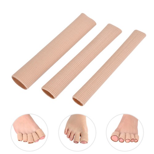 3 Pack Toe Caps Gel Finger Toe Tubes Protector Sleeve Separator Bunion Hammer ☊ - Picture 3 of 15