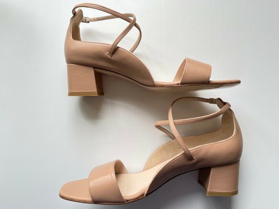 LK Bennett London DINA TRENCH 40 beige nappa leather sandals BNIB 5cm block  heel | eBay