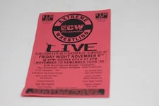 *EXTREMELY RARE* VINTAGE 1998 E.C.W. November to Remember ppv LIVE tour flyer
