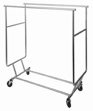 Only Hangers Double Collapsible Rolling Rack