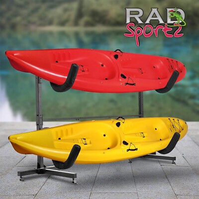 Freestanding Heavy Duty Kayak Rack Holds Paddleboards ‎83