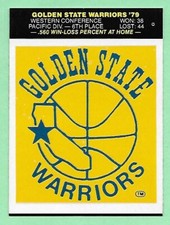 1979-80 Fleer Basketball Team Logo Sticker Golden State Warriors👍