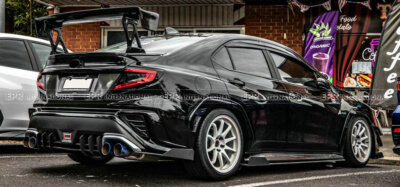 For Subaru VBH WRX Rear Trunk GT Spoiler Wing Lip Bodykits Carbon Fiber Diffuser