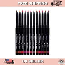 NABI 12 Colors Retractable Waterproof Lip Liner Set, Long Lasting Fade Resistant