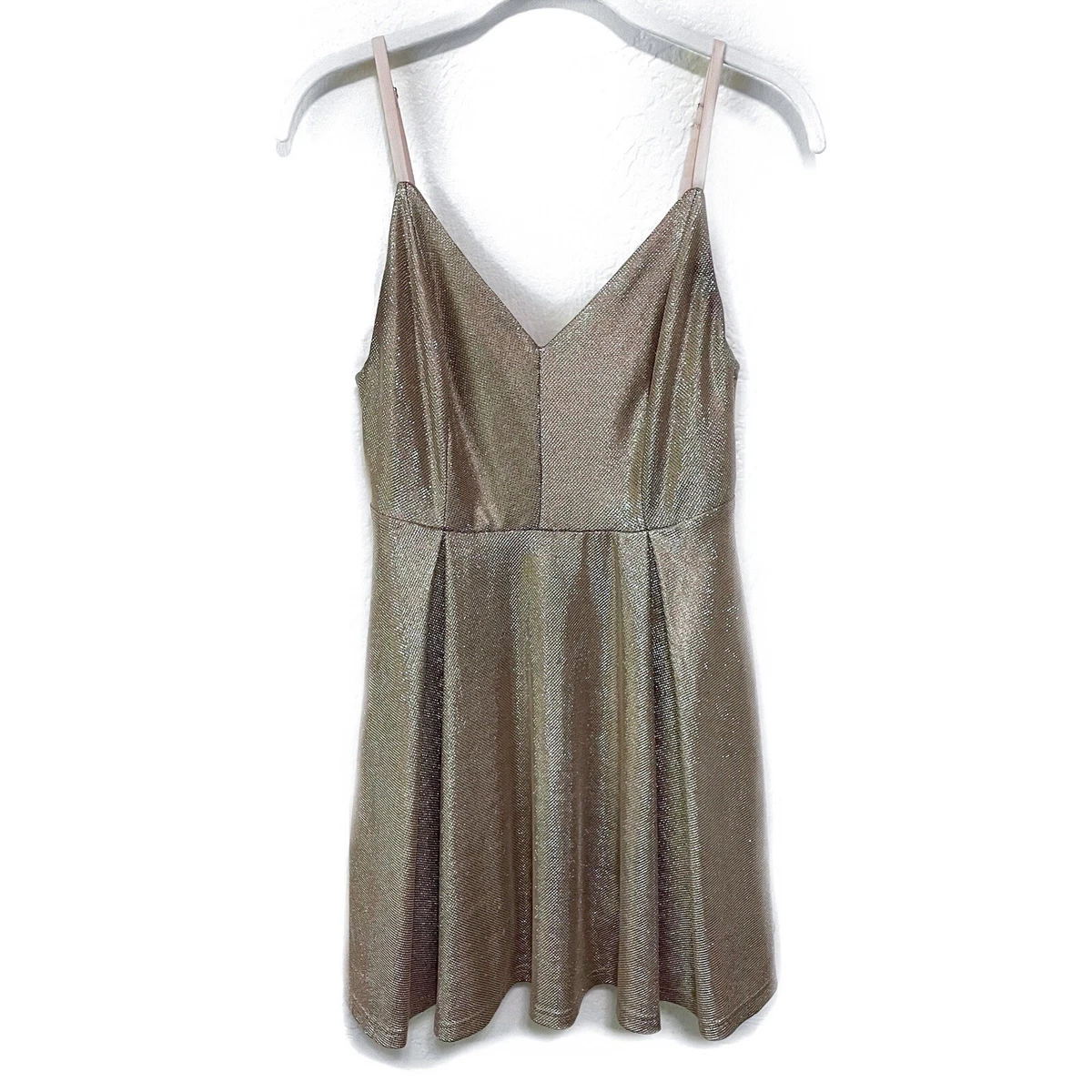 Keeps getting better clearance gold skater dress