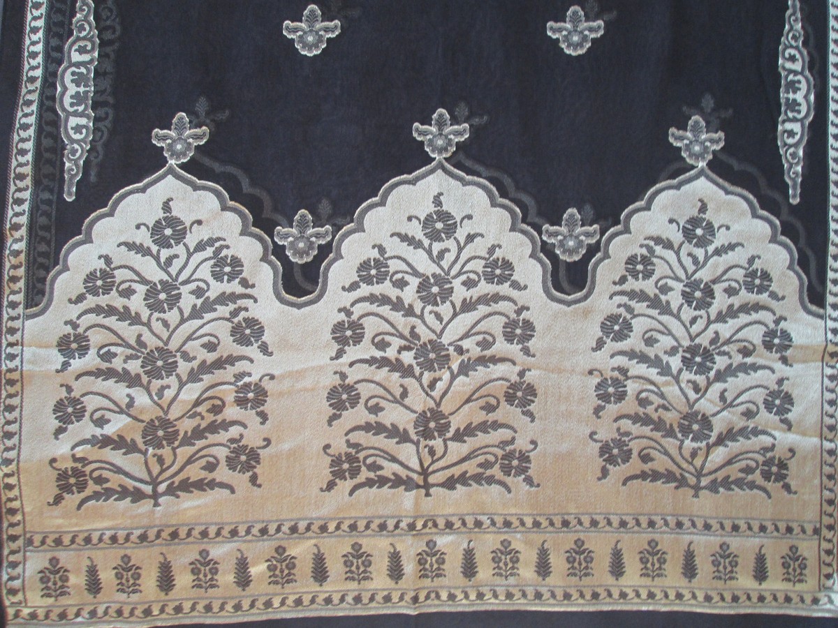 Écharpe En Soie The Metropolitan Museum Of Art - Vintage 44x155 Cm - Multicouleur