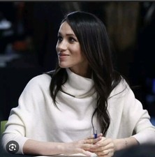 Allsaints Ridley Cashmere Chalk Cropped Jumper M UK 10 US 6 ASO Meghan Markle