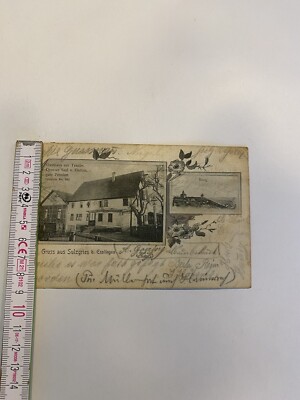 Original Postkarte Sulzgries Esslingen Gaststätte Gasthaus Traube gelaufen 