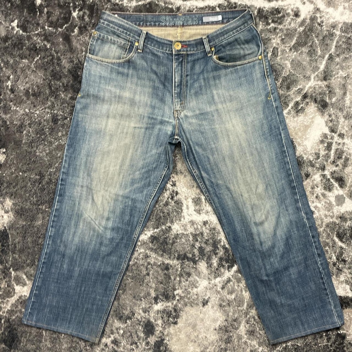 LEVI’S SilverTab buggy 90s w30 l30 usa製 vintage Levis silverTab baggy jeans 31 in waist 30.25 in