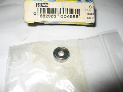 SNR Radial/Deep Groove Ball Bearing, 0.1875'' ID, 0.5'' OD, 0.1960'' W, Shielded