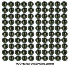 (100 PACK) SPEAKER BOX TERMINAL ROUND SPRING CUP CONNECTOR SUBWOOFER