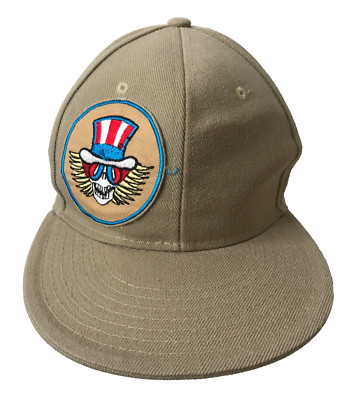 Men's Logo Grateful Dead Psycle Sam Pit Bull Flat Fitted 7 1/2 Ball Cap