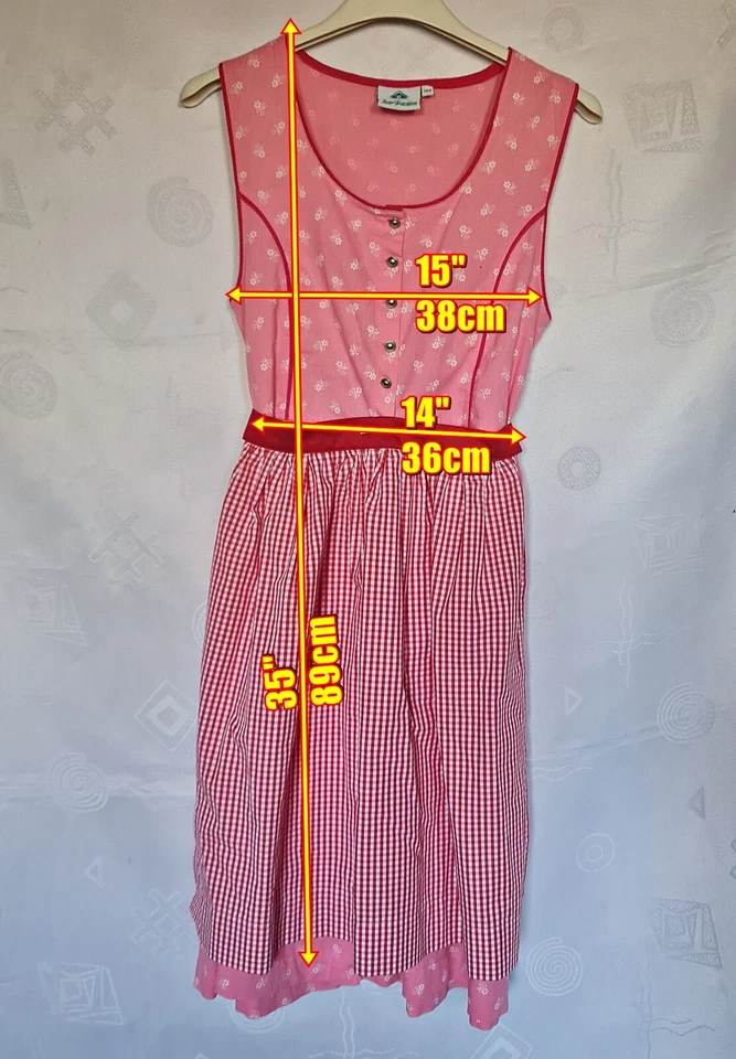 JUEGO DE VESTIDOS VINTAGE USAR TRACHTEN OKTOBERFEST DIRNDL TYROL NIÑA TALLA: US 10/EU 140 Foto 2 de 4