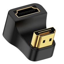 U-Shape 4K 8K HDMI to HDMI Adapter 2.1 UHD HDMI Male to 180 Degree HD rr