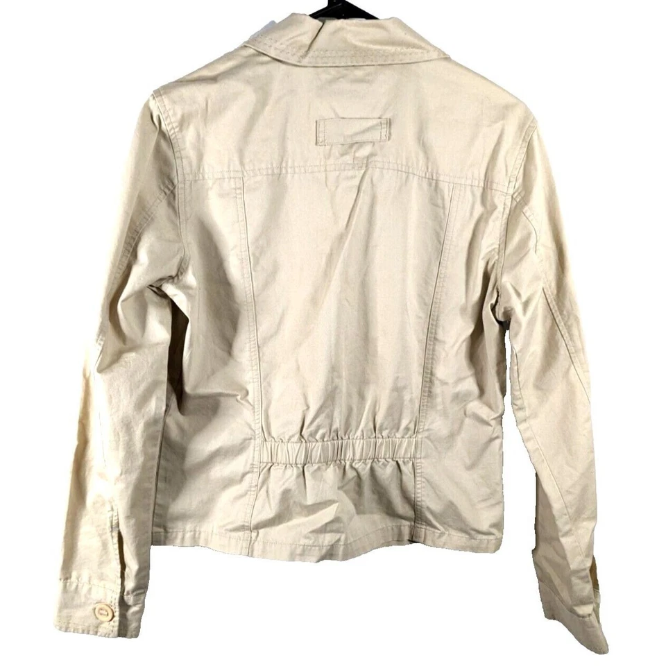 Dockers Mujer Tostado Mujer Botón Chaqueta Mediana Vintage Usada Foto 2 de 3