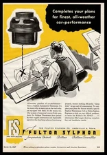1947 Fulton Sylphon Knoxville Tennessee Engineer Drafting Table Vintage Print Ad