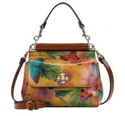 Patricia Nash Noelle Top Handle Crossbody Satchel Bag-Watercolor Butterfly-NWT