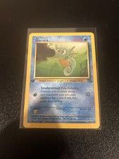 first edition horsea pokemon card Pokémon Card Horsea #116 TV Animation Blue Logo 1st Print ENG L015266 – AGS  Collectibles main image 0