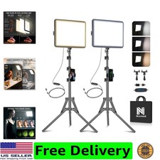 2-Pack LED Video Light Kit, Studio Light, 2800-6500K Dimmable Photography Lig...