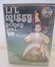 Vintage Li l Missy Beaded Doll Kit Party Time 13376 Holiday Walco