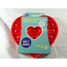Sensory Toys Bubble Popper I#4370124. Heart Red New Tactile Stress Relief ADHD