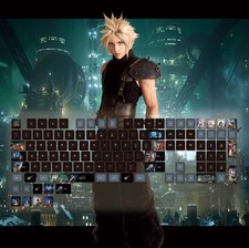 Final Fantasy 7 PBT RGB Mechanical keyboard/k...